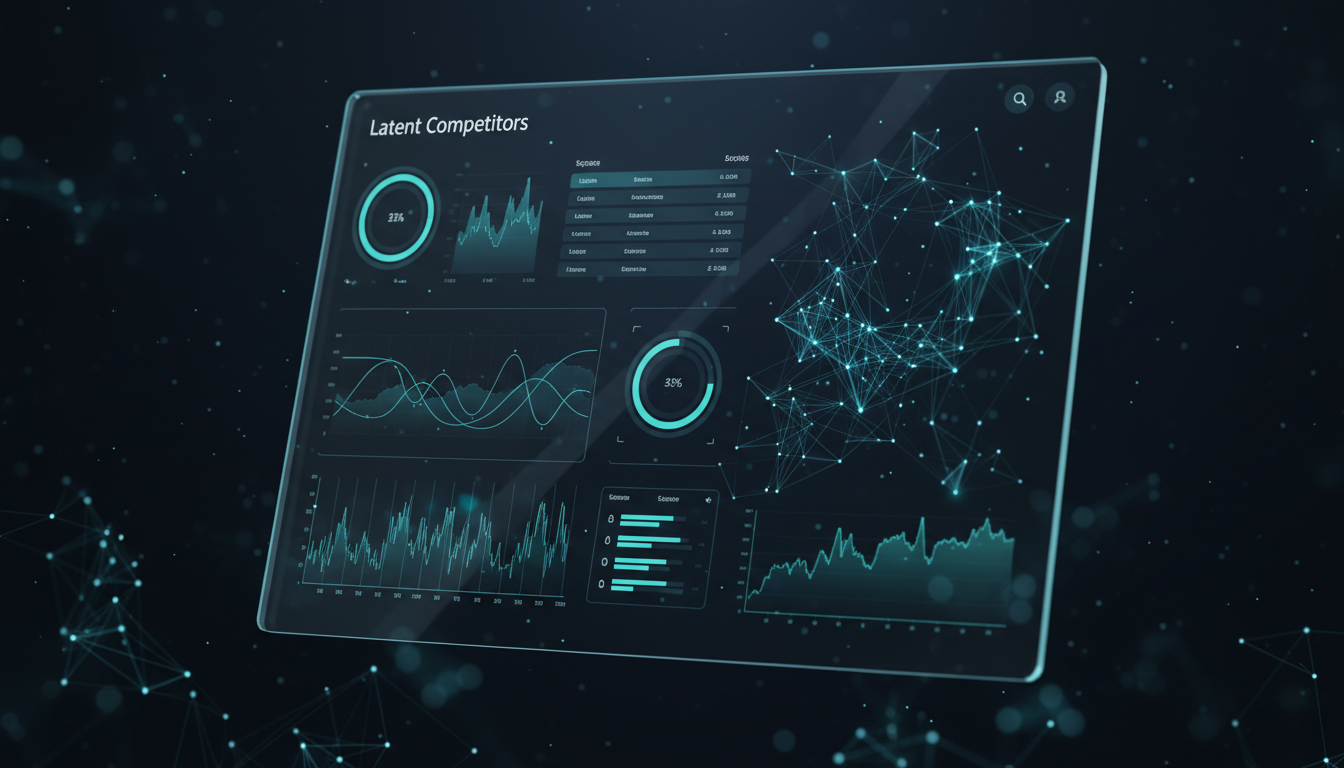 Constellation map revealing hidden AI competitors and latent brand alternatives in generative search recommendations