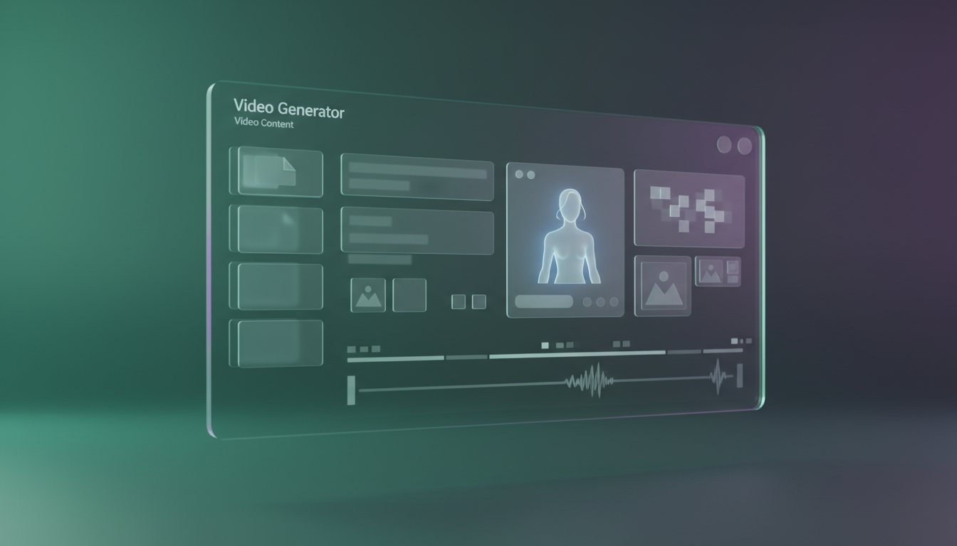 AI Video Generator creating product demos and explainer videos with avatar library, voice cloning, and auto-editing