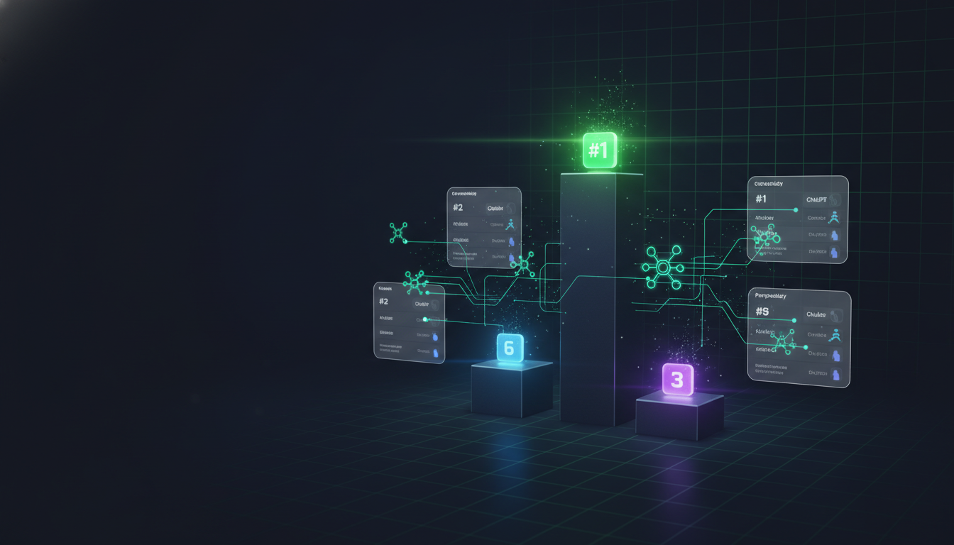 Rank #1 in AI-generated recommendations AI Positions leaderboard - brand ranking in AI-generated lists across ChatGPT, Gemini, Claude, and Perplexity