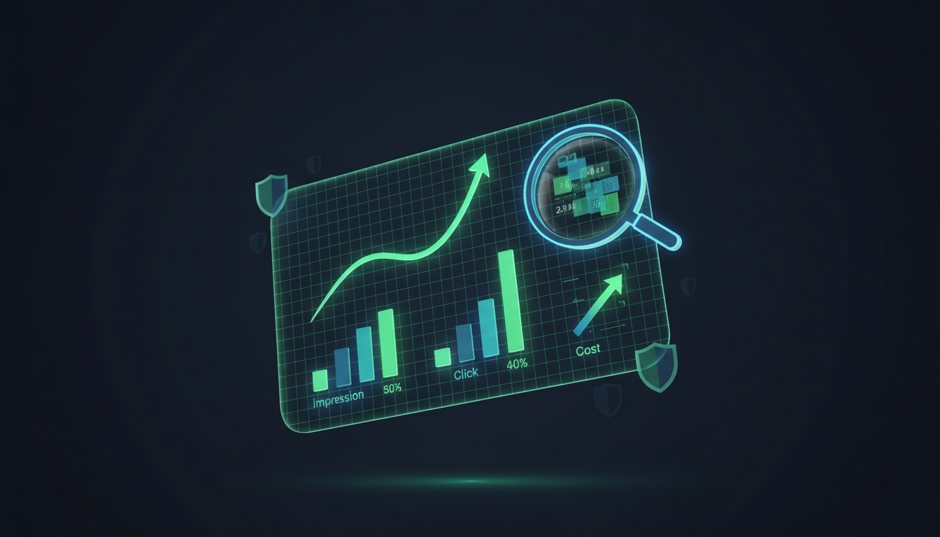 Optimize Google Ads with AI insights Google Ads Visibility dashboard with performance metrics, cost analysis, and AI-driven optimization insights