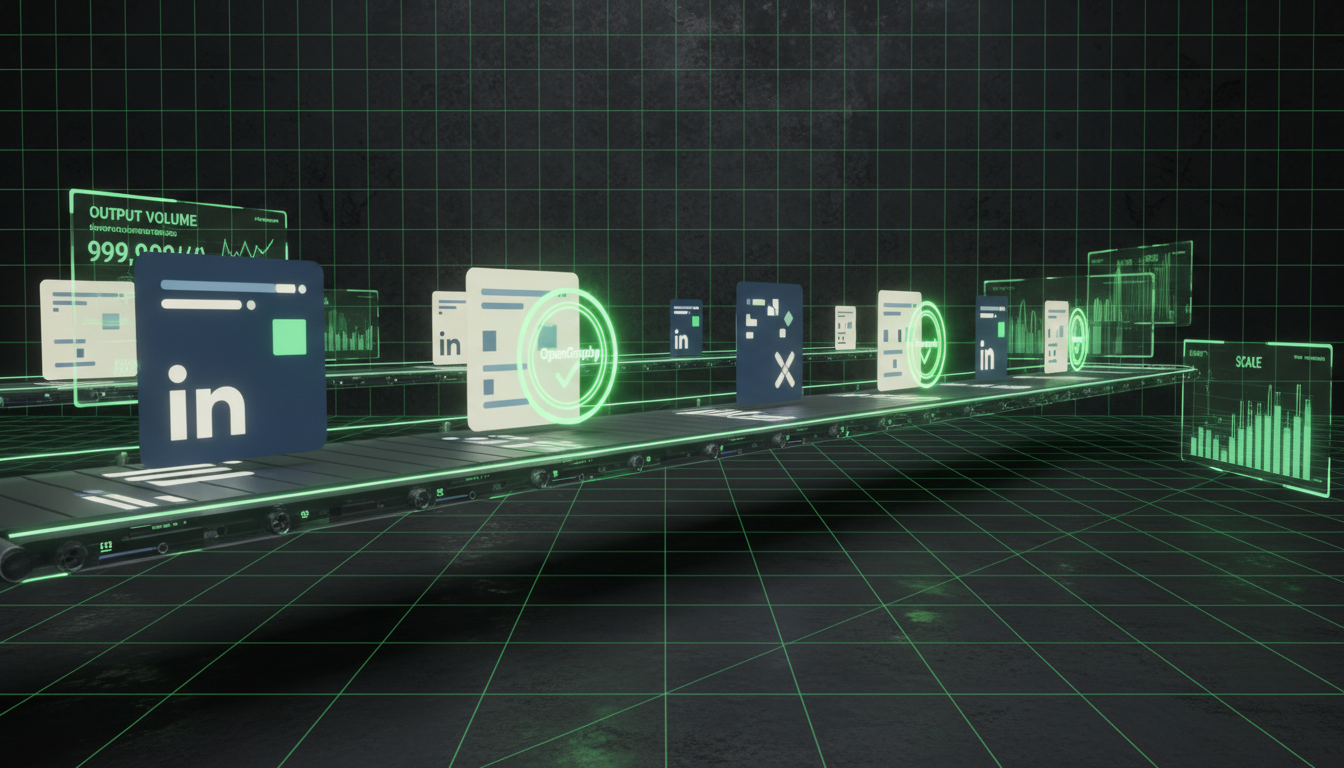Creating Social Media Content at Scale: The B2B Content Factory Playbook
