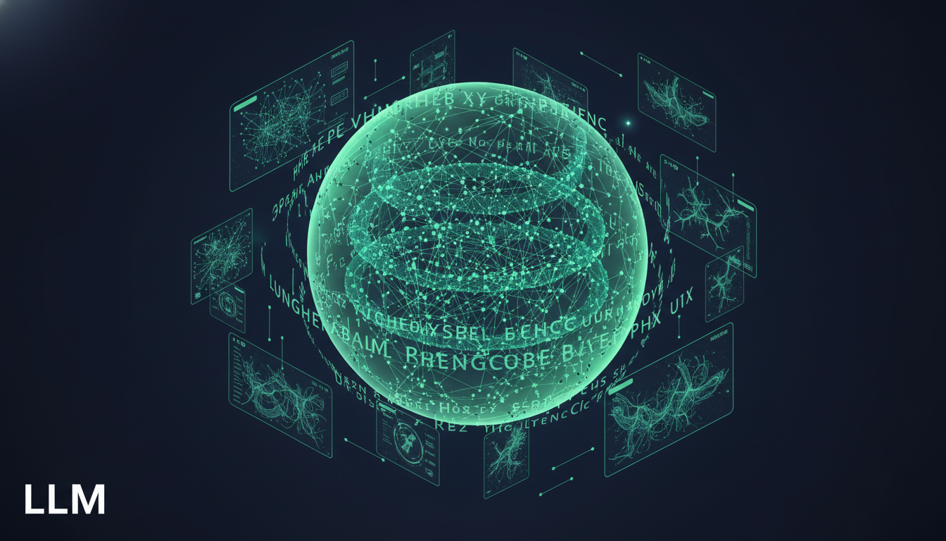 Large Language Model (LLM) - concept illustration