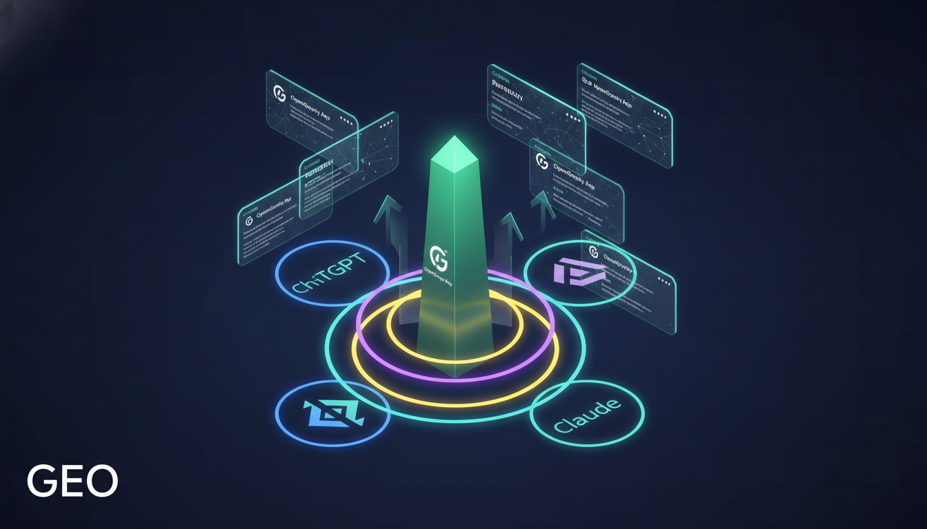 Generative Engine Optimization (GEO) - concept illustration