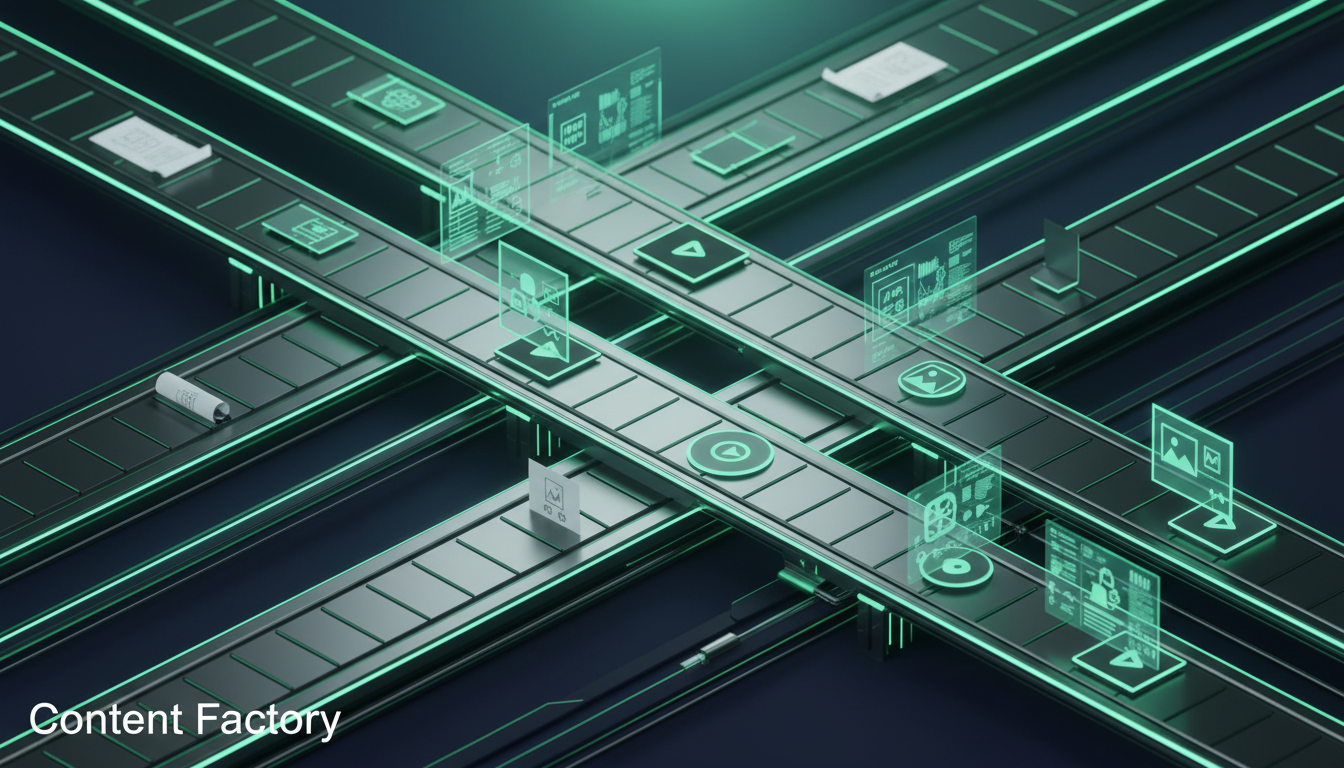 Content Factory - concept illustration