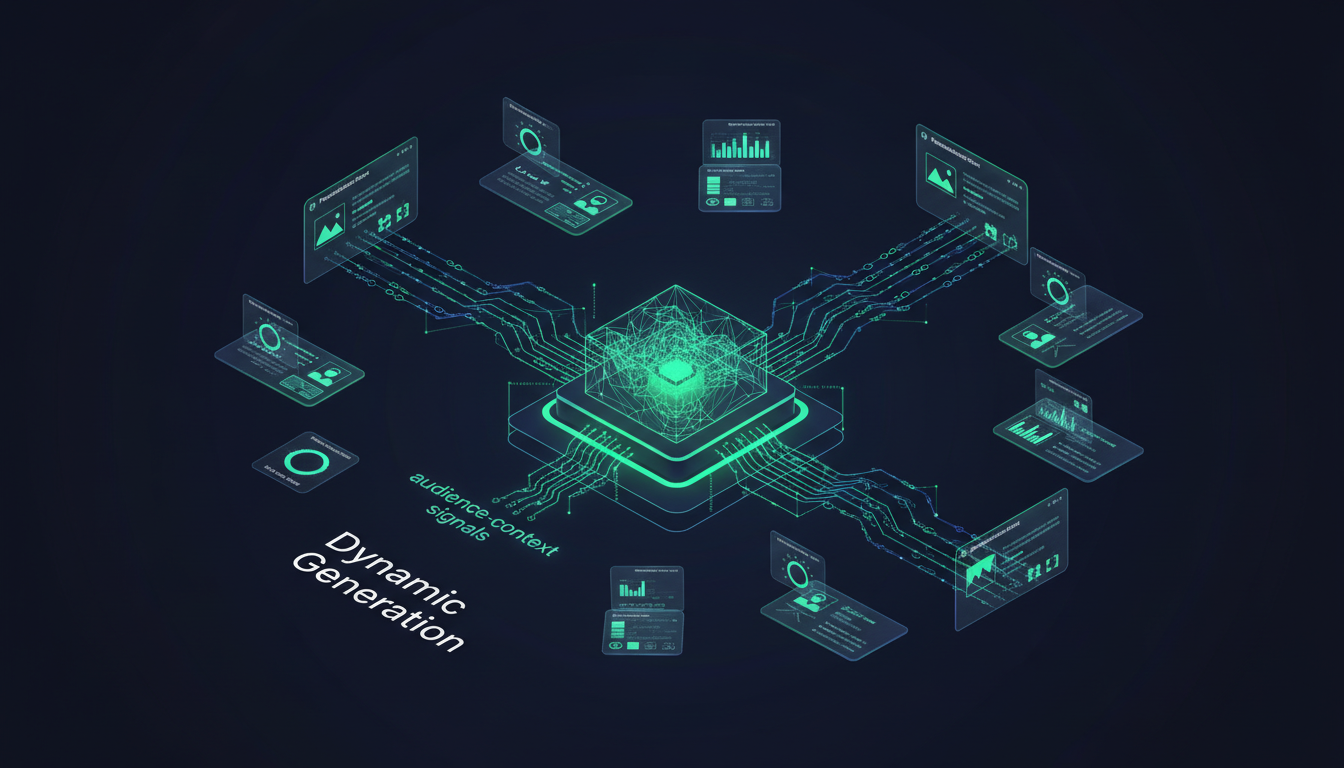 Dynamic Content Generation - concept illustration