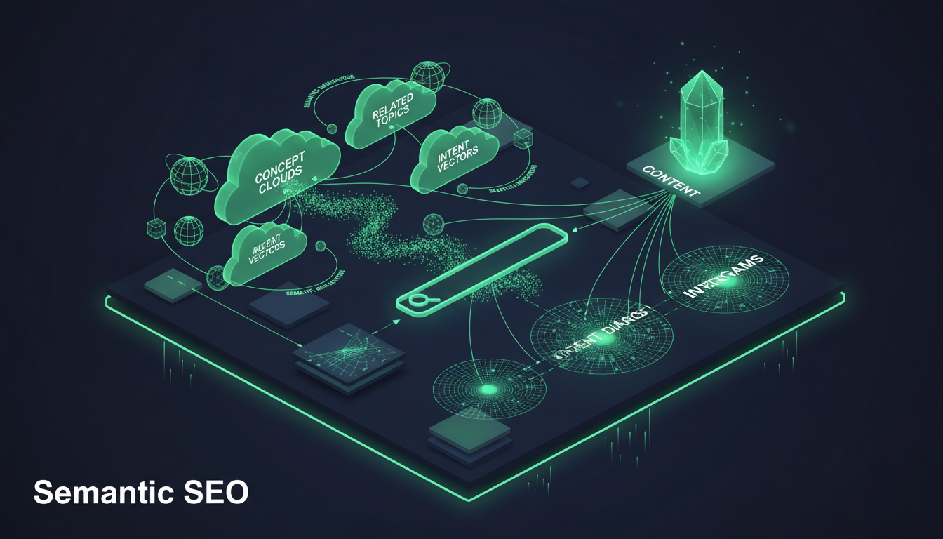 Semantic SEO - concept illustration
