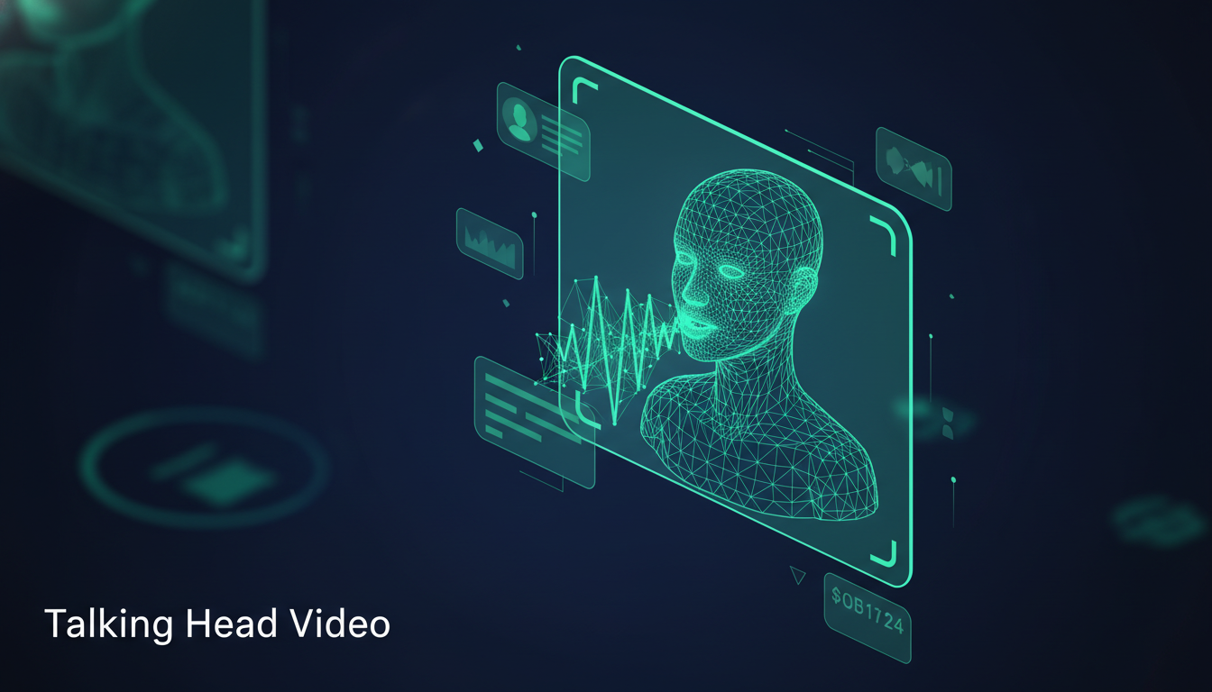 Talking Head Video - concept illustration